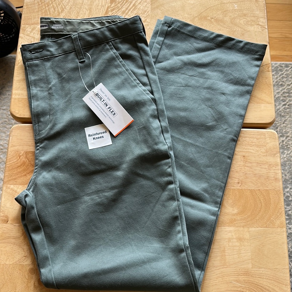 New Old Navy boys straight pants 14 Husky